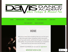 Tablet Screenshot of davisdanceacademy.com
